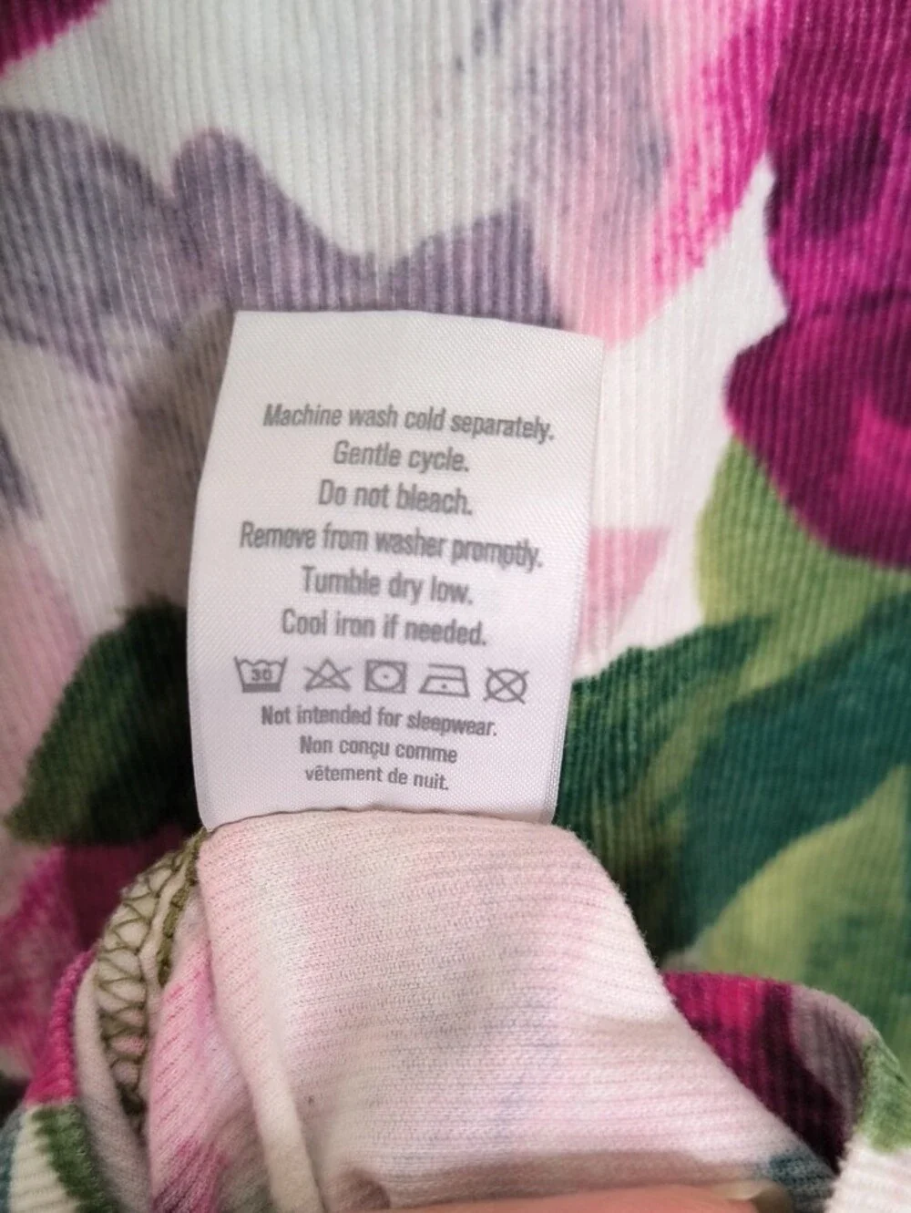 Gymboree Pink and Green Floral Knit Dress